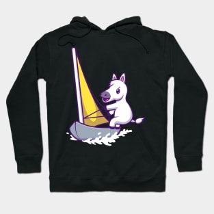 Cute Arabian Horse Sailing Sport Cartoon Hoodie